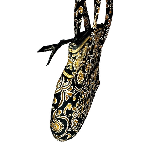 Vera Bradley Cafe Latte Black Tan Brown Shoulder Bag, Sz 14”x10”x4” Approx. (T5) - Picture 2 of 9